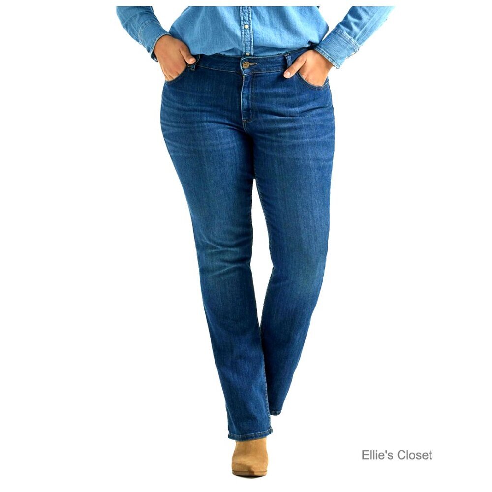 Mid Rise Bootcut Jeans Regular Fit Denim